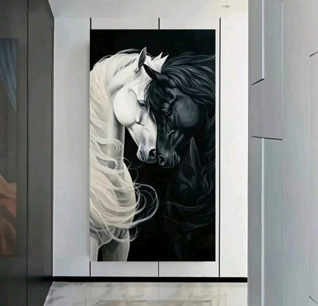B&W Horses