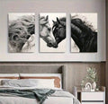 B&W Horses 3pcs