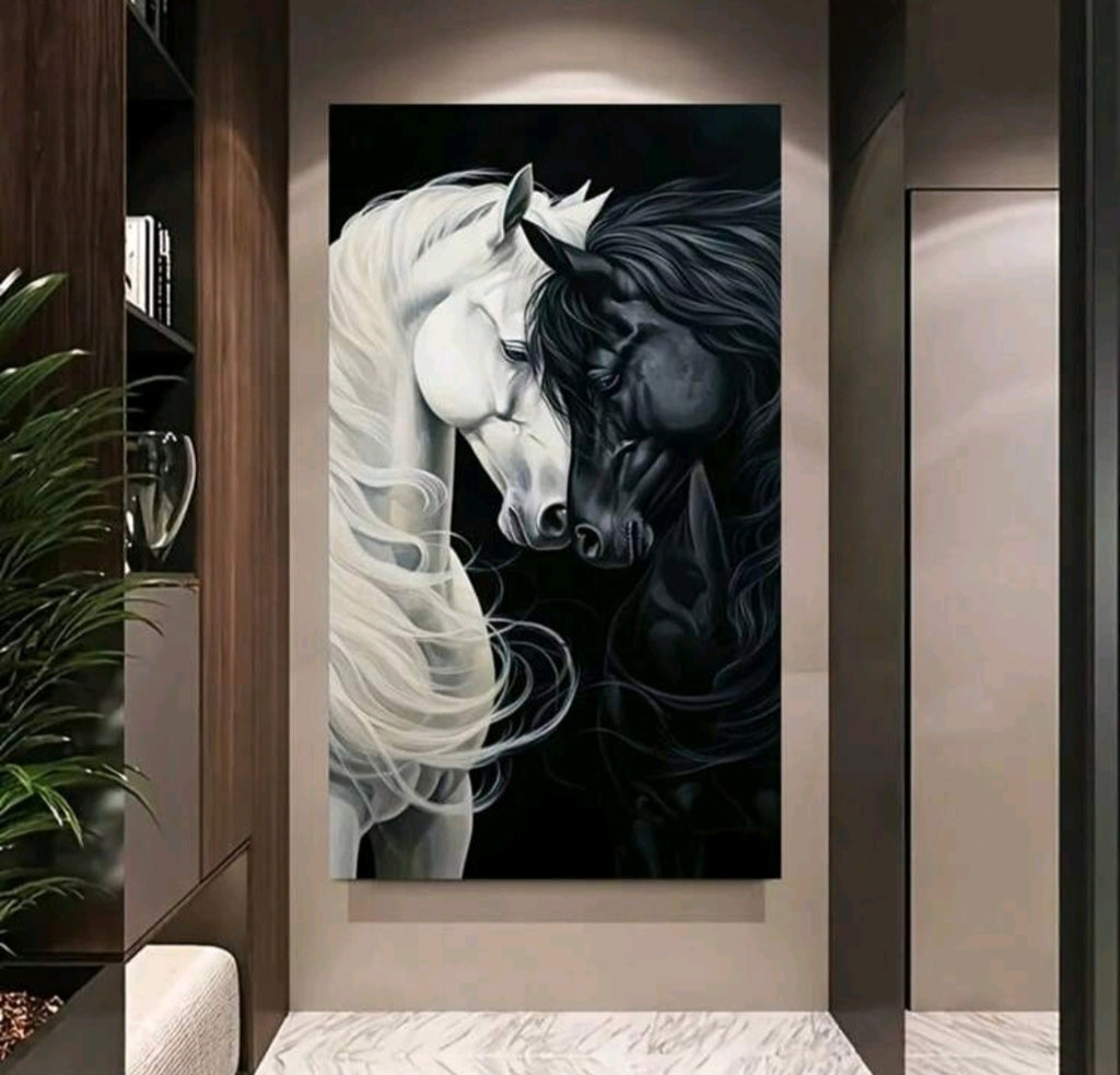 B&W Horses